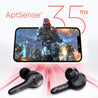 pTron PlayBuds 1 Pro in-Ear TWS Earbuds, Quad Mic Hybrid ENC Calls, 35ms Low Latency Gaming, 50Hrs Playtime, Bluetooth 5.3 Wireless Headphones with Mic, Type-C Fast Charging & IPX5 (Black Matt)