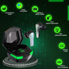 pTron Bassbuds Rush In-Ear TWS Earbuds with Mic, Gaming 40ms Low Latency, TruTalk AI-ENC Calls, 35H Playtime, Bluetooth 5.3 Headphones, Voice Assist, Type-Fast Charge & IPX4 Water Resistant (Bold Black)