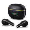 pTron Bassbuds Perl in-Ear TWS Earbuds, TruTalk AI-ENC Calls, Immersive Sound, 28H Playtime, Music/Game Modes, Bluetooth 5.3 Wireless Headphones, Pinch Touch Control, Type-C Fast Charge (Black Satin)