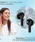 pTron Bassbuds Perl in-Ear TWS Earbuds, TruTalk AI-ENC Calls, Immersive Sound, 28H Playtime, Music/Game Modes, Bluetooth 5.3 Wireless Headphones, Pinch Touch Control, Type-C Fast Charge (Black Satin)