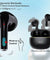 pTron Bassbuds Perl in-Ear TWS Earbuds, TruTalk AI-ENC Calls, Immersive Sound, 28H Playtime, Music/Game Modes, Bluetooth 5.3 Wireless Headphones, Pinch Touch Control, Type-C Fast Charge (Black Satin)