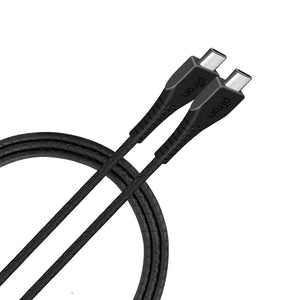pTron Solero T351 3.5Amps Fast Charging Type-C to Type-C PD Data & Charging USB Cable (Black)