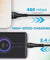 pTron Solero i241 USB-A to iOS Fast Charging Cable Compatible with iOS Phones (Round, 1M, Black)