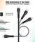 pTron Solero i241 USB-A to iOS Fast Charging Cable Compatible with iOS Phones (Round, 1M, Black)