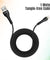 pTron Solero i241 USB-A to iOS Fast Charging Cable Compatible with iOS Phones (Round, 1M, Black)