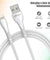 pTron Solero i241 USB-A to iOS Fast Charging Cable Compatible with iOS Phones (Round, 1M, White)