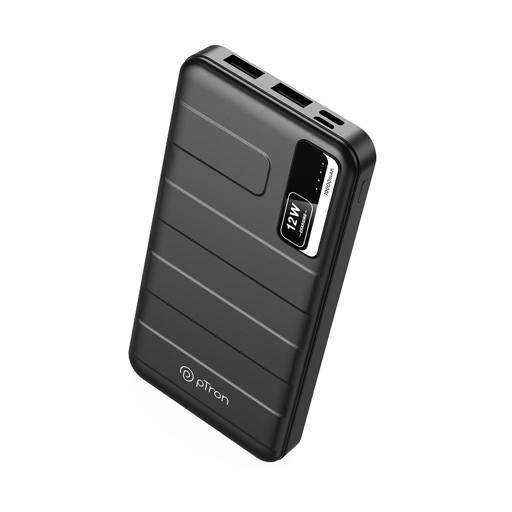 pTron Dynamo Nitro 10000mAh 12W Fast Charging Power Bank (Black ...