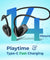 pTron Tangent Play Open-Ear Wireless Neckband with Mic (Black)