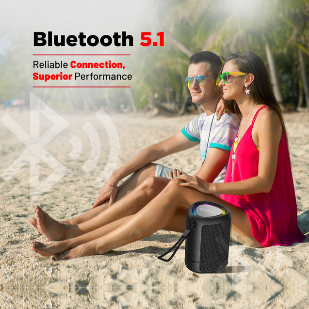 pTron Fusion Mount Bluetooth Speaker (Black)