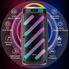 pTron Fusion Bold 100W Karaoke Bluetooth Party Speaker, Powerful Sound, RGB Lights, 3 mtr Wired Mic (Black)