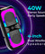 pTron Newly Launched Fusion Beats 40W Karaoke Bluetooth Party Speaker, Loud & Clear Stereo Sound, RGB Lights, 3 mtr Wired Mic, BT/USB/SD Card/Aux Playback, TWS Pairing & Type C Charging (Black)