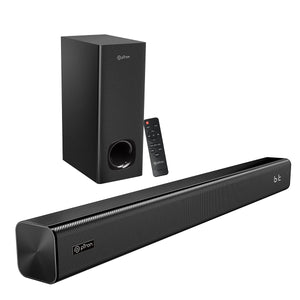 pTron Jazz Plus 120W Soundbar with Wired Subwoofer for TV (Black)