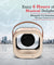 pTron Fusion Moment Mini Bluetooth Speaker with Immersive Sound, Transparent Design, Vivid RGB Lights (Beige)