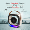 pTron Fusion Moment Mini Bluetooth Speaker with Immersive Sound, Transparent Design, Vivid RGB Lights (Beige)