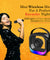 pTron Fusion Moment Mini Bluetooth Speaker with Mini Wireless Karaoke Mic, RGB Lights (Black)