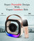 pTron Fusion Moment Mini Bluetooth Speaker with Mini Wireless Karaoke Mic, RGB Lights (Beige)