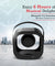 pTron Fusion Moment Mini Bluetooth Speaker with Immersive Sound, Transparent Design, Vivid RGB Lights (Black)