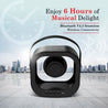 pTron Fusion Moment 10W Mini Bluetooth Speaker with Immersive Sound, Transparent Design, Vivid RGB Lights, 6Hrs Playtime, Bluetooth V5.3, TWS Pairing & Type C Charging Port (Black)