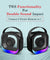 pTron Fusion Moment 10W Mini Bluetooth Speaker with Immersive Sound, Transparent Design, Vivid RGB Lights, 6Hrs Playtime, Bluetooth V5.3, TWS Pairing & Type C Charging Port (Black)