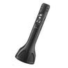 pTron Fusion Sing 5W Wireless Karaoke Mic with 12Hrs Playtime, Record Songs, Lightweight Handheld Design, Aux Play/mSD Play/USB Play & Media Controls (Piano Black)