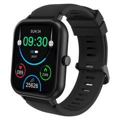 pTron Reflect Ace 1.85" Smartwatch with Bluetooth Calling, Full Touch Display, 600 NITS, HR, SpO2, 120+ Sports Mode, 7 Days Battery Life, Built-In Games, 100+ Watch Faces, IP68 Waterproof (Satin Black)