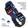 pTron Reflect Ace 1.85" Smartwatch with Bluetooth Calling, Full Touch Display, 600 NITS, HR, SpO2, 120+ Sports Mode, 7 Days Battery Life, Built-In Games, 100+ Watch Faces, IP68 Waterproof (Satin Black)