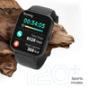 pTron Reflect Ace 1.85" Smartwatch with Bluetooth Calling, Full Touch Display, 600 NITS, HR, SpO2, 120+ Sports Mode, 7 Days Battery Life, Built-In Games, 100+ Watch Faces, IP68 Waterproof (Satin Black)