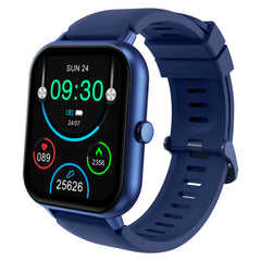 pTron Reflect Ace 1.85" Smartwatch with Bluetooth Calling, Full Touch Display, 600 NITS, HR, SpO2, 120+ Sports Mode, 7 Days Battery Life, Built-In Games, 100+ Watch Faces, IP68 Waterproof (Satin Blue)