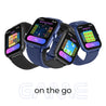 pTron Reflect Ace 1.85" Smartwatch with Bluetooth Calling, Full Touch Display, 600 NITS, HR, SpO2, 120+ Sports Mode, 7 Days Battery Life, Built-In Games, 100+ Watch Faces, IP68 Waterproof (Satin Blue)