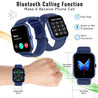 pTron Reflect Ace 1.85" Smartwatch with Bluetooth Calling, Full Touch Display, 600 NITS, HR, SpO2, 120+ Sports Mode, 7 Days Battery Life, Built-In Games, 100+ Watch Faces, IP68 Waterproof (Satin Blue)