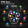 pTron Force X11P 1.3" Round Smartwatch with Bluetooth Calling, Full Touch Display, Metal Strap, Heart Rate Tracking, SpO2, 100s Watch Faces, 5 Days Battery Life, Fitness Trackers & IP68 (Cobra Black)