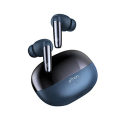 pTron Zenbuds Ultima ANC Earbuds, 35Db Quietsound ANC, 4 Quadpro Mics with Trutalk ENC Calls, 4D Panaromic Audio, Transparency Mode, 50Hrs Playtime, in Ear BT 5.3 Wireless Headphones & IPX5 (Blue)