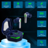 pTron Bassbuds Epic Bluetooth True Wireless in Ear Earbuds with Mic, Gaming 40ms Low Latency, 35Hrs Playtime, Deep Bass, ENC Stereo Call, BT5.3 Headphones, 1-Step Pairing, Voice Assist &amp; IPX4 (Blue)