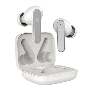 pTron Bassbuds Gomax TWS Earbuds, TruTalk AI-ENC Calls, 36Hrs Playtime, 13mm Drivers, in-Ear Bluetooth 5.3 Wireless Headphones, Voice Assistant, Type-C Fast Charging & IPX5 (White)