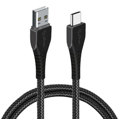 pTron Solero Braid 60W Fast Charging Type C 1m USB Cable for VOOC/Super VOOC/Dash/Warp/QC3.0/QC2.0 Smartphones & Other Type-C Devices, Unbreakable Nylon Braid & 480Mbps Data Sync Speed (Black)