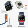 pTron Reflect Pro 1.85" Full Touch Display Smartwatch, Bluetooth Calling, 600 NITS, Digital Crown, Metal Frame, 100+ Watch Faces, HR, SpO2, Voice Assist, 5 Days Battery Life & IP68 (Satin Blue)