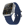 pTron Reflect Pro 1.85" Full Touch Display Smartwatch, Bluetooth Calling, 600 NITS, Digital Crown, Metal Frame, 100+ Watch Faces, HR, SpO2, Voice Assist, 5 Days Battery Life & IP68 (Satin Blue)
