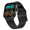 pTron Reflect MaxPro 2.01" Square Dial Smartwatch, Full Touch Display, Bluetooth Calling, Functional Crown, 600 NITS, 100+ Watch Faces, HR, SpO2, 5 Days Battery Life & IP68 Waterproof (Satin Black)