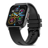 pTron Reflect Classic 2.01" Square Dial Smartwatch, Bluetooth Calling, Full Touch Display, 600 NITS, Metal Frame, 100+ Watch Faces, HR, SpO2, Voice Assist, 5 Days Battery Life & IP68 (Satin Black)