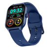 pTron Reflect MaxPro 2.01" Square Dial Smartwatch, Full Touch Display, Bluetooth Calling, Functional Crown, 600 NITS, 100+ Watch Faces, HR, SpO2, 5 Days Battery Life & IP68 Waterproof (Satin Blue)