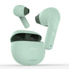 pTron Bassbuds NX in Ear TWS Earbuds, TruTalk AI-ENC Calls, 32Hrs Playtime, 13mm Drivers, Bluetooth 5.3 Wireless Headphone, Voice Assistant, Type-C Fast Charging & IPX5 Water Resistant (Green)