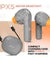 pTron Bassbuds NX in Ear TWS Earbuds, TruTalk AI-ENC Calls, 32Hrs Playtime, 13mm Drivers, Bluetooth 5.3 Wireless Headphone, Voice Assistant, Type-C Fast Charging & IPX5 Water Resistant (Grey)