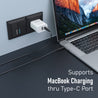pTron 33W Dual Port Gan USB Type A Charger, Compatible with Samsung Superfast, Mi Soniccharge, Motorola Turbo Charger & MacBook Air, Volta FC21 (White)