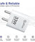 pTron 33W Dual Port Gan USB Type A Charger, Compatible with Samsung Superfast, Mi Soniccharge, Motorola Turbo Charger & MacBook Air, Volta FC21 (White)