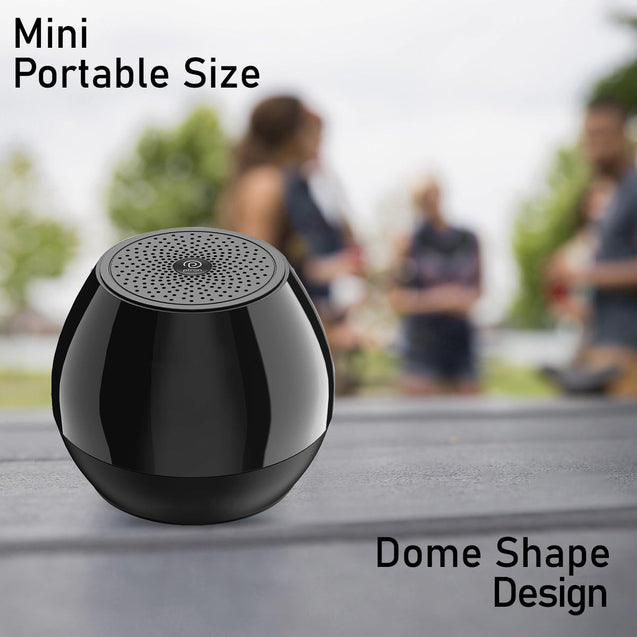 pTron Musicbot Pop Mini 8W Wireless Speaker, Immersive Sound, 52mm Driver, 8H Playtime, Bluetooth V5.3, MicroSD Card & USB Playback, TWS Pairing Feature, Integrated Music Control (Black)