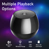pTron Musicbot Pop Mini 8W Wireless Speaker, Immersive Sound, 52mm Driver, 8H Playtime, Bluetooth V5.3, MicroSD Card & USB Playback, TWS Pairing Feature, Integrated Music Control (Black)