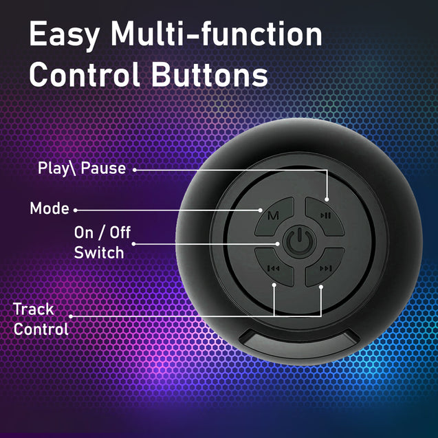 pTron Musicbot Pop Mini 8W Wireless Speaker, Immersive Sound, 52mm Driver, 8H Playtime, Bluetooth V5.3, MicroSD Card & USB Playback, TWS Pairing Feature, Integrated Music Control (Black)