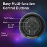pTron Musicbot Pop Mini 8W Wireless Speaker, Immersive Sound, 52mm Driver, 8H Playtime, Bluetooth V5.3, MicroSD Card & USB Playback, TWS Pairing Feature, Integrated Music Control (Black)