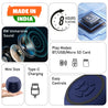 pTron Musicbot Pop Mini 8W Wireless Speaker, Immersive Sound, 52mm Driver, 8H Playtime, Bluetooth V5.3, MicroSD Card & USB Playback, TWS Pairing Feature, Integrated Music Control (Blue)