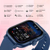 pTron Reflect Callz 2.01" Smartwatch with Bluetooth Calling, Full Touch Square Display, 600 NITS, Functional Crown, 100+ Watch Faces, HR, SpO2, 5 Days Battery Life & IP68 (Blue)
